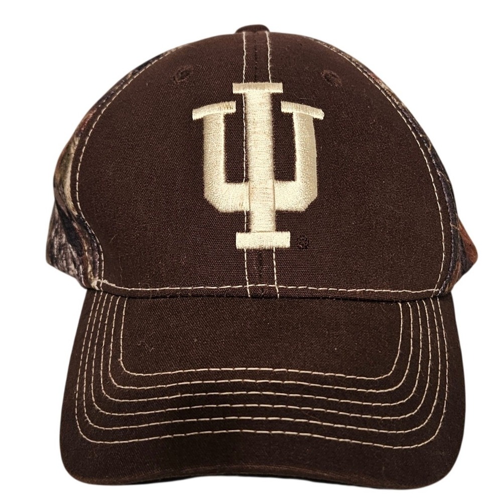 Indiana University IU Hoosiers Hat Brown Camo Snapback Captivating Headwear Cap
